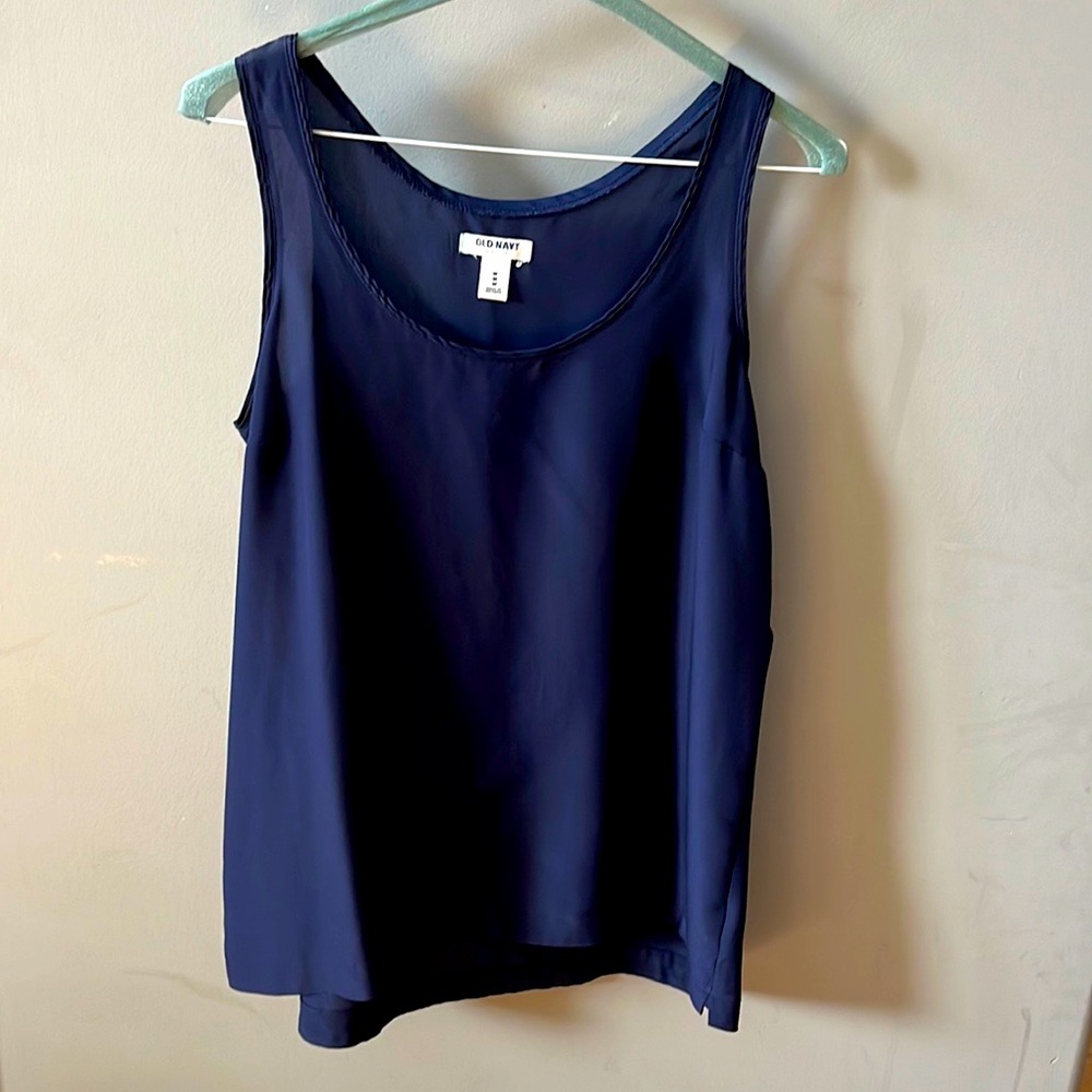 Old Navy Navy Blue Tank Sz M